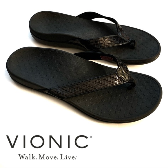 orthaheel by vionic tide sequins orthotic sandals